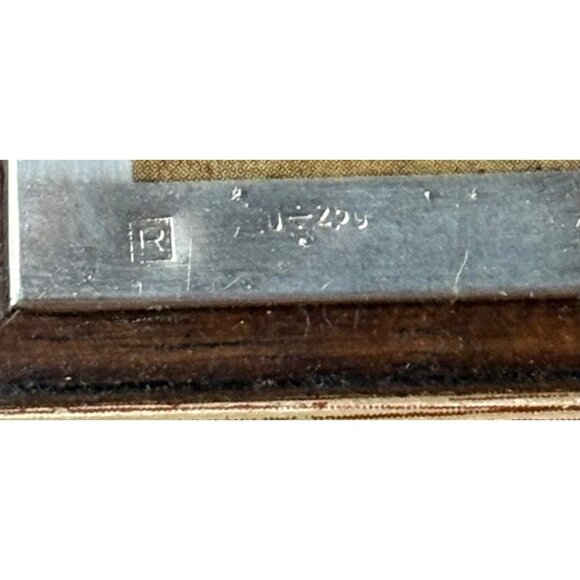 Bottega DArte Munich Marketplace Scene 925 Silver Plate Lithograph Italy Vintage - Picture 10 of 10